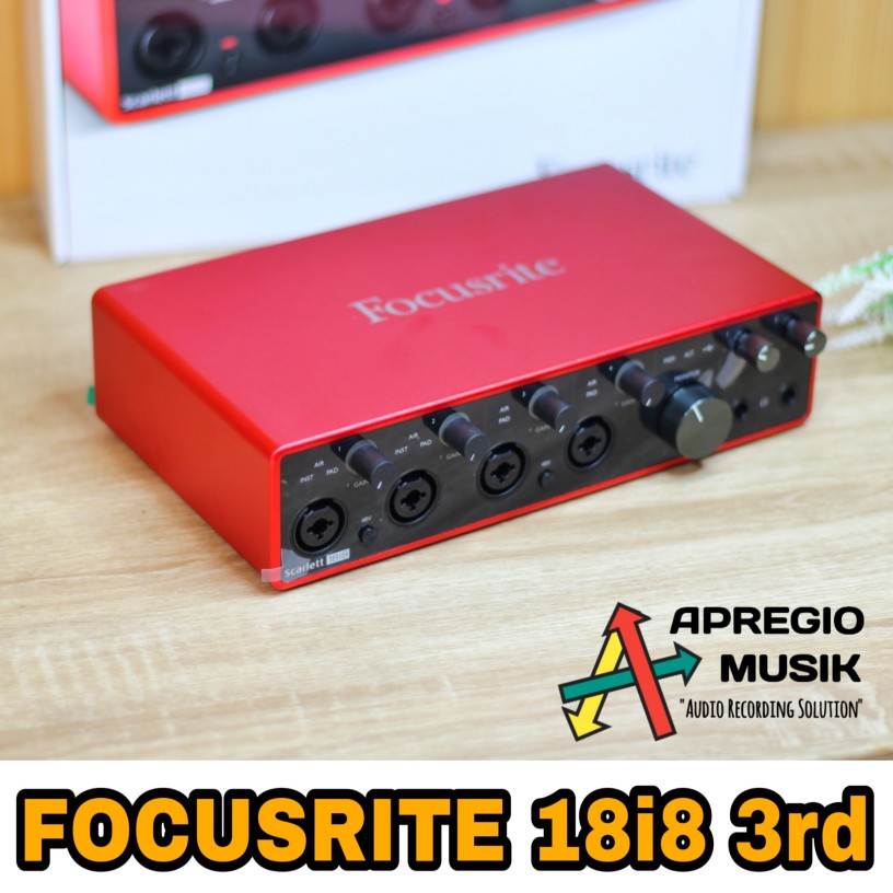 Focusrite Scarlett 18i8 3rd generasi ketiga – Apregio Musik